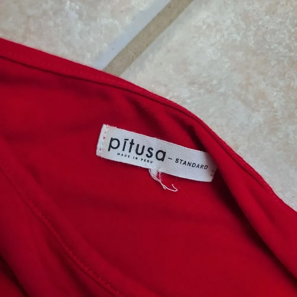 Pitusa One Shoulder Cut Out Side Slit Dress Standard - Picture 4 of 11